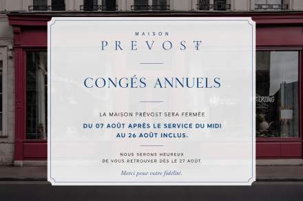 fond d'ecran du restaurant avec un texte par dessus de nos jours de congés